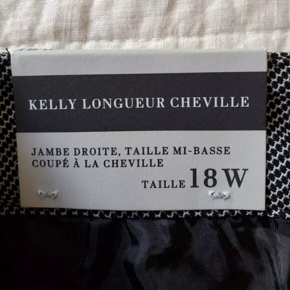 LORD & TAYLOR KELLY ANKLE PANTS SIZE 18W NEW STRAIGHT LEG MID RISE - Picture 2 of 10